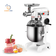 Golden Chef bakery equipment planetary food mixer with meat grinder batidora food mixer 10l with meat mincer